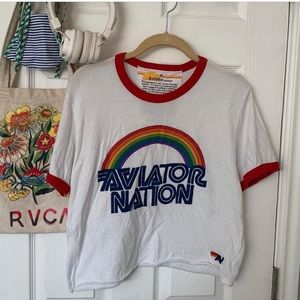 Aviator Nation Rainbow Tee